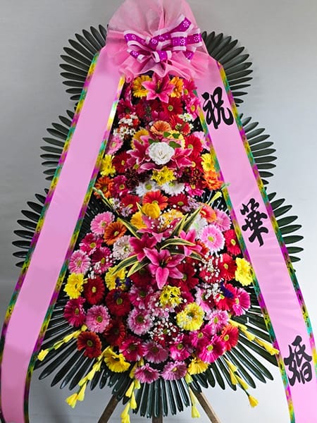 더컨벤션 잠실점 가장 인기있는 3단화환 기본형