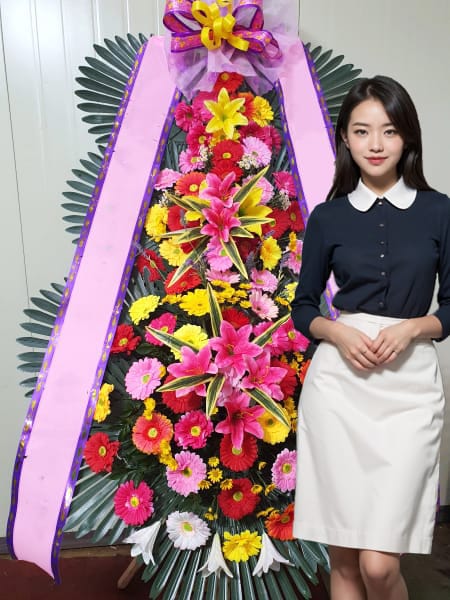 더컨벤션 잠실점 3단화환 기본형