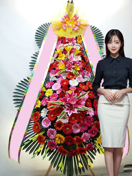 더컨벤션 잠실점 3단화환 고급형